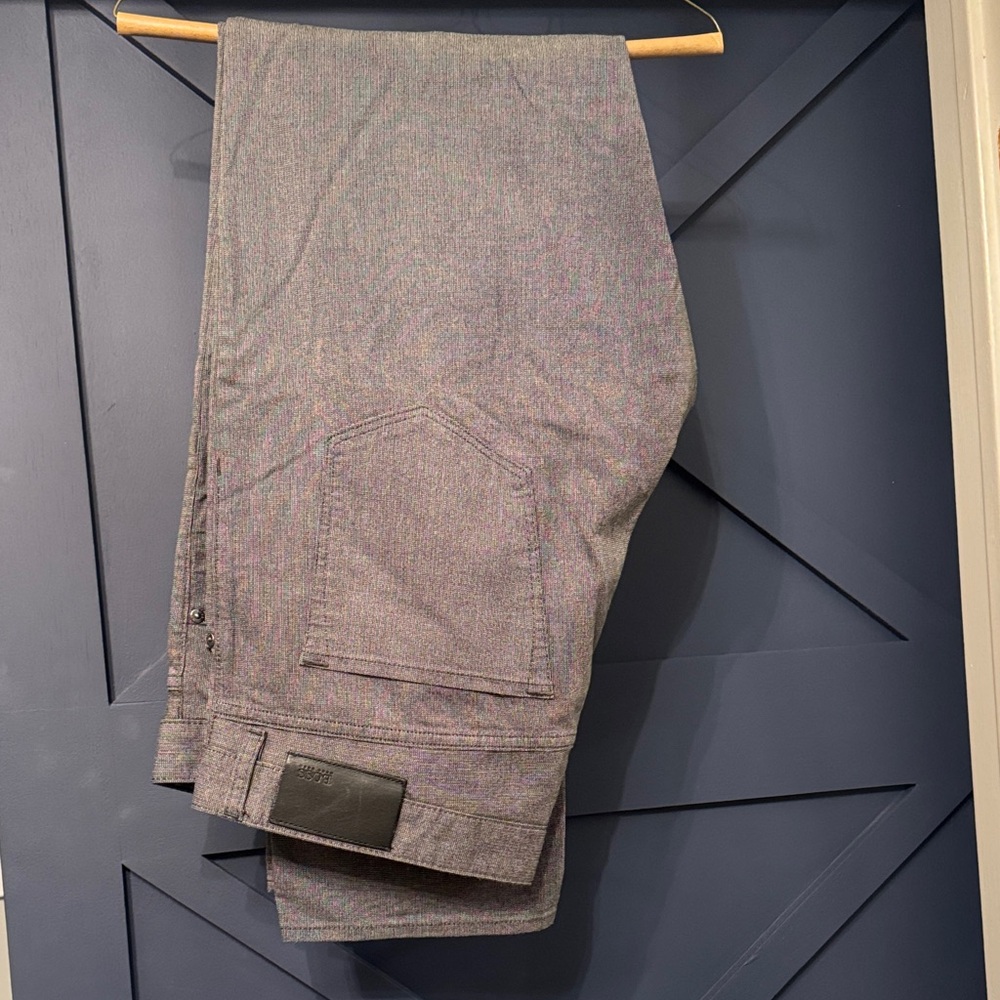 Hugo Boss Black and Gray Trousers